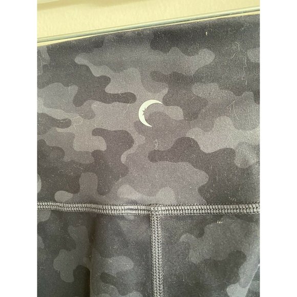 Zyia Active 7/8 Leggings Size 4 Camouflage Mesh Pockets High Rise Gray Black - Picture 5 of 6